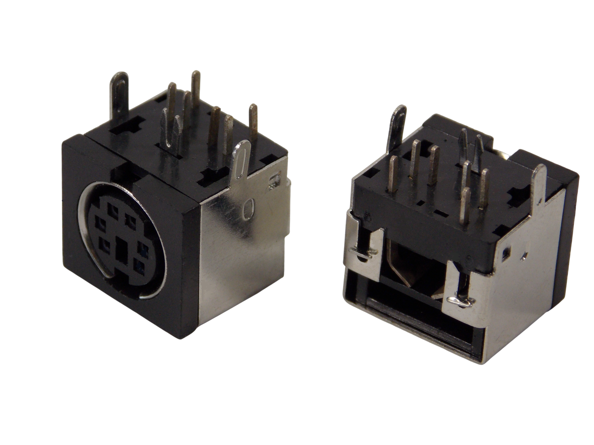 Гнездо mini DIN 6pin монтажное