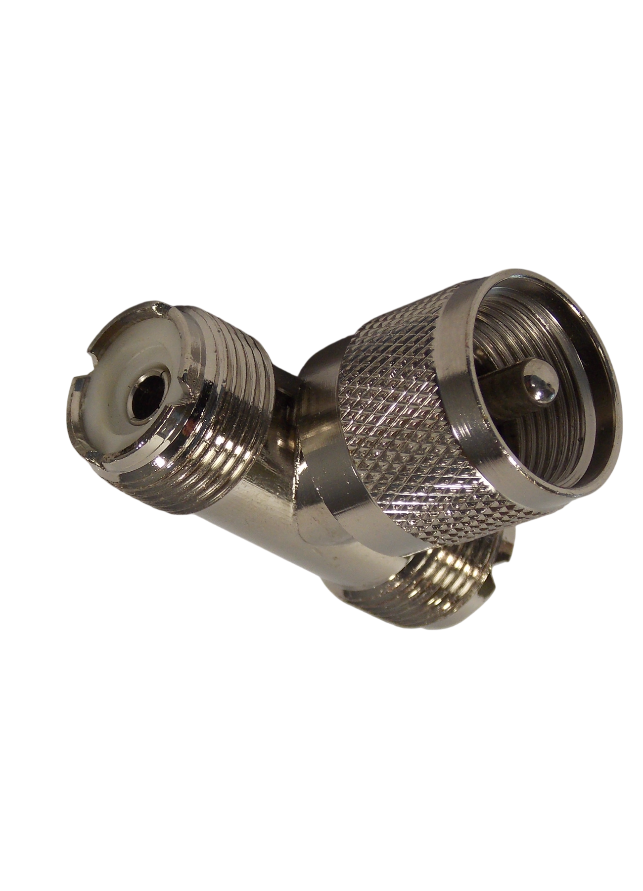 Адаптер UHF штекер - 2* UHF гнезда 