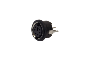 Гнездо mini DIN  6pin монтажное 
