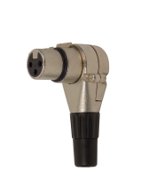 Гнездо микрофонное XLR 3pin / угловое исполнение / на кабель