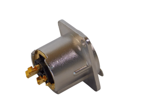Гнездо микрофонное FXF32 3pin / металл / на панель