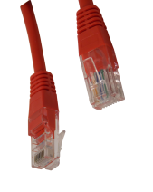 Патч - корд RG45 на RG45 / соединительный шнур / UTP / CAT5 / красный