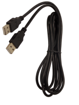 Шнур USB - A штекер на USB - A штекер / 1.8 метра / черный