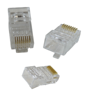 Коннектор 8р8с CAT6 сквозной / проходной
