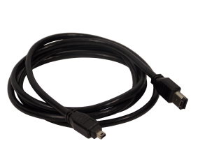 Шнур FireWire  IEEE1394 6pin на 4pin / 1.8 метра / черный