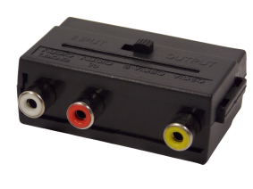 Адаптер SCART на 3*RCA  гнезда / IN - OUT