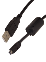 Шнур USB - А  на mini USB 4pin / 1.8 метра / черный / для цифровых камер