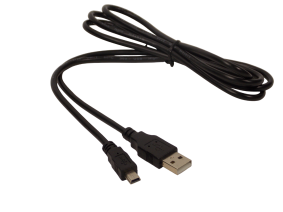 Шнур USB - A  штекер на mini USB 5pin штекер / 1.5 метра / черный