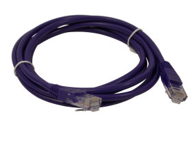 Патч - корд RG45 на RG45 / соединительный шнур / UTP / CAT5 / 2 метра / фиолетовый