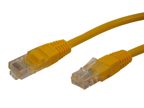 Патч - корд RG45 на RG45 / соединительный шнур / UTP / CAT5 / 2 метра / желтый 