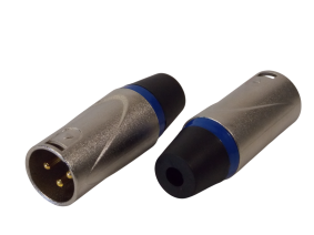 Штекер микрофонный 3pin XLR  на кабель / металл