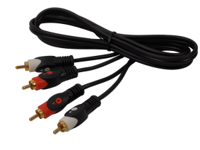 Шнур 2 х RCA на 2 x RCA / 1.5 метра / черный