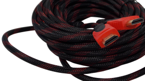 Шнур HDMI 14+1pin на HDMI 14+1pin / 10 метров / нейлоновая оплетка