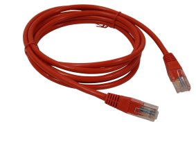 Патч - корд RG45 на RG45 / соединительный шнур / UTP / CAT5 / красный