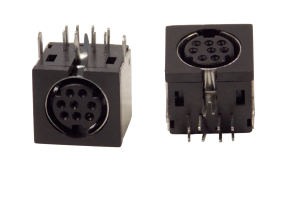 Гнездо mini  DIN 8pin монтажное