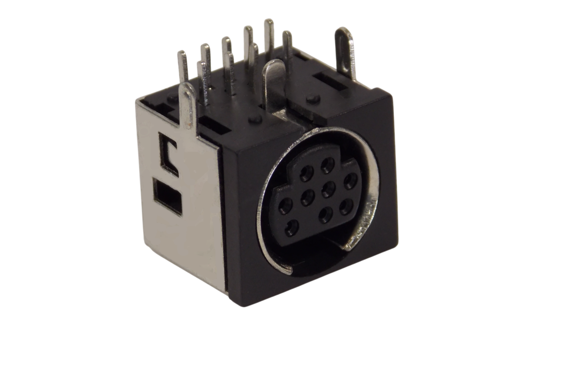 Гнездо mini  DIN 9pin  монтажное