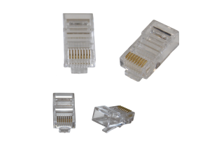 Коннектор 8р8с CAT5 сквозной / проходной 
