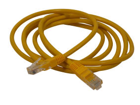 Патч - корд RG45 на RG45 / соединительный шнур / UTP / CAT5 / 2 метра / желтый 