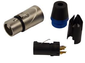 Гнездо микрофонное 3pin XLR / YLA 227 на кабель / металл