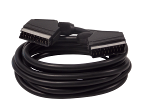 Шнур SCART 21pin на SCART 21pin / 5 метров / черный 