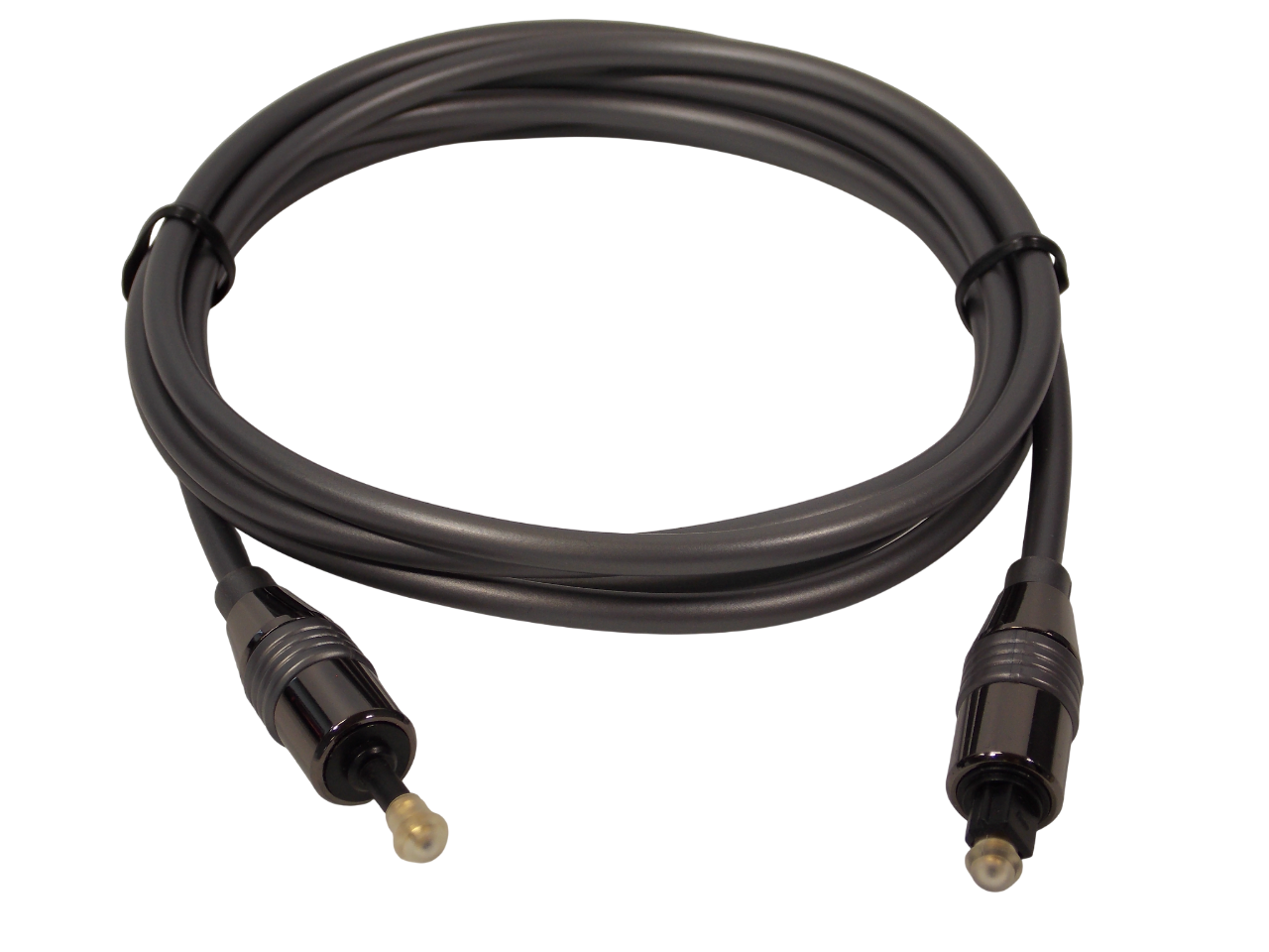 Шнур  оптический Toslink - Mini Plug / 5 мм / 1.8 метра