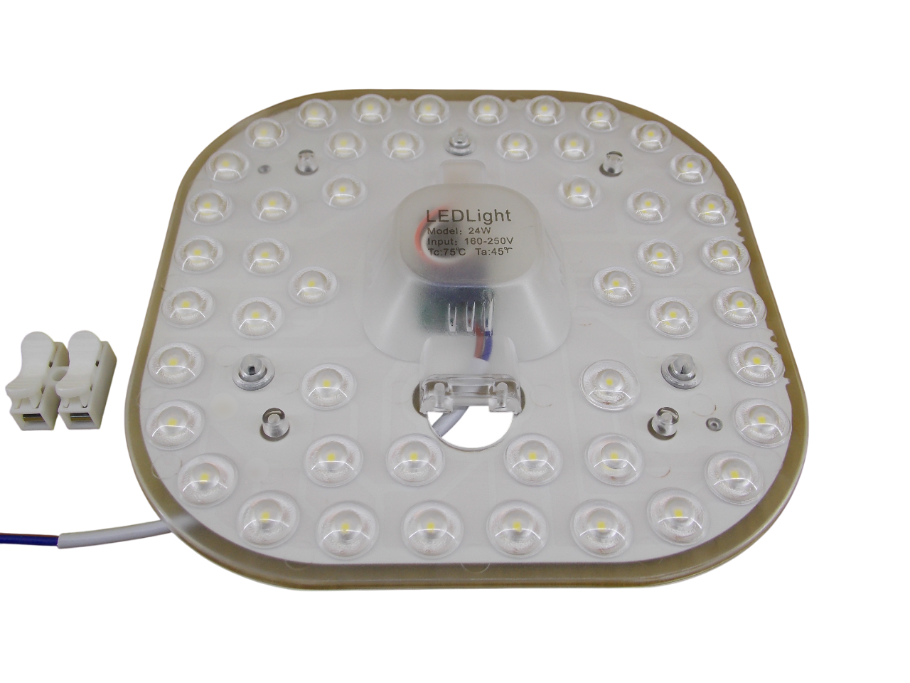 Светодиодный модуль квадратный 220В - 24Вт - 6500К  48Led 