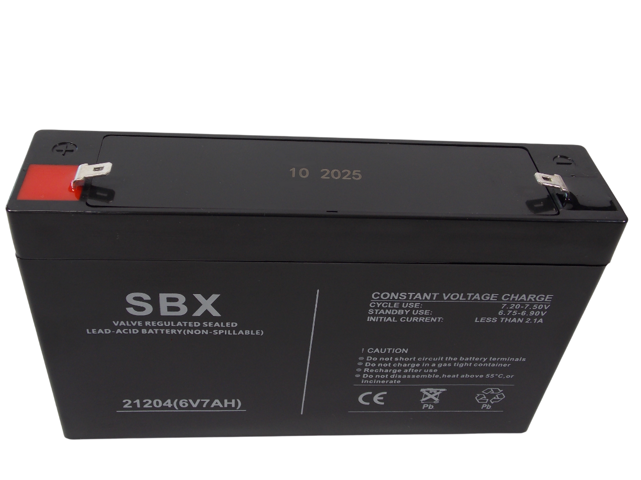 Свинцово - кислотный аккумулятор  6В - 7A/ч 