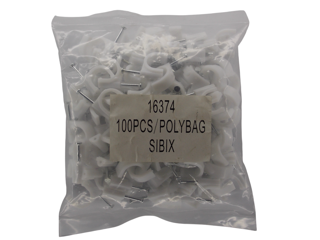 Крепёж для кабеля круглый 12мм / 100 штук