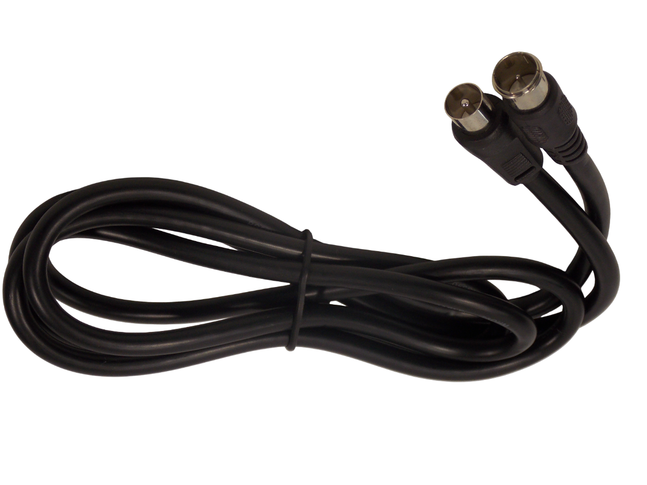 Шнур TВ штекер на F- разъем штекер / 1.5 метра / черный