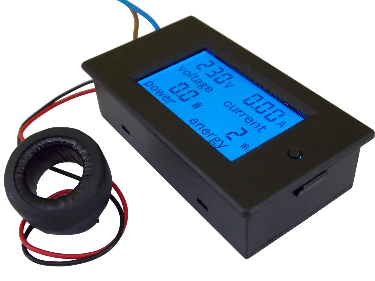 Цифровой переменный вольтметр - амперметр - счетчик мощности 80-260В  0 -100А 