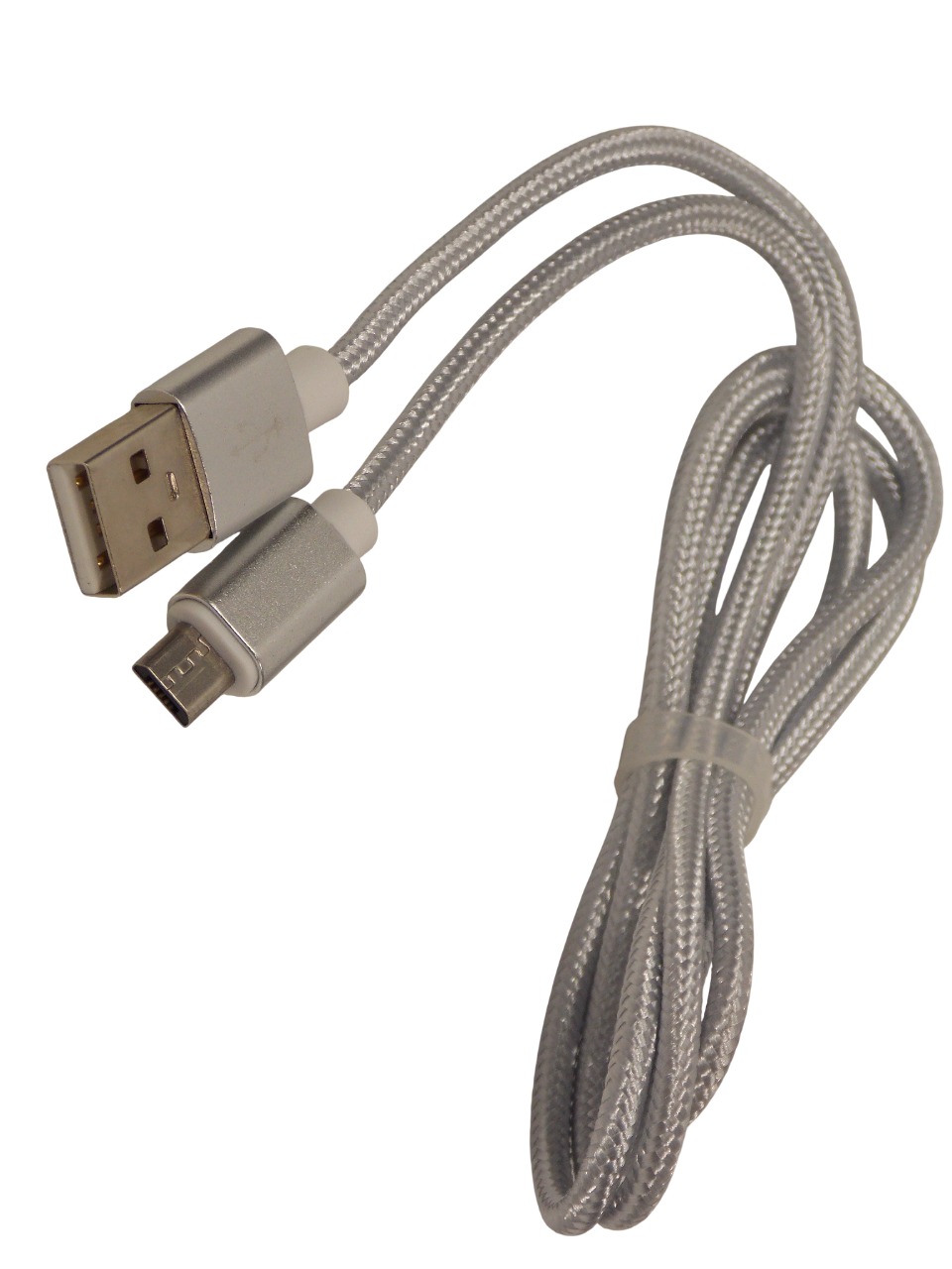 Шнур USB - A штекер  на micro USB  штекер / 1.0 метр / серый