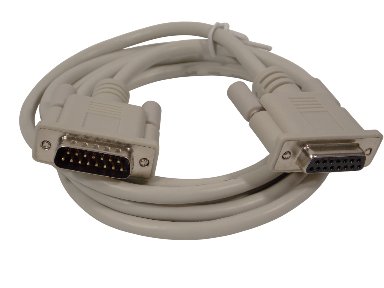 Шнур DB15pin штекер на  DB15pin гнездо / 1.8 метра /  серый