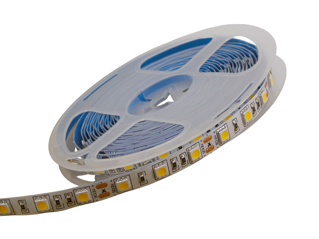 Светодиодная лента 12В - 60Led/м -  14.4 Вт/м белая 3000К