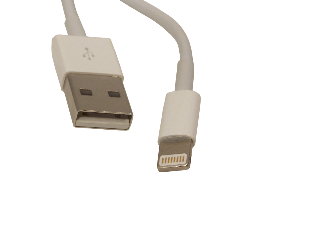 Шнур  USB - А  штекер на  Lightning 8pin iPhone, iPad, iPod / 1 метр / серый