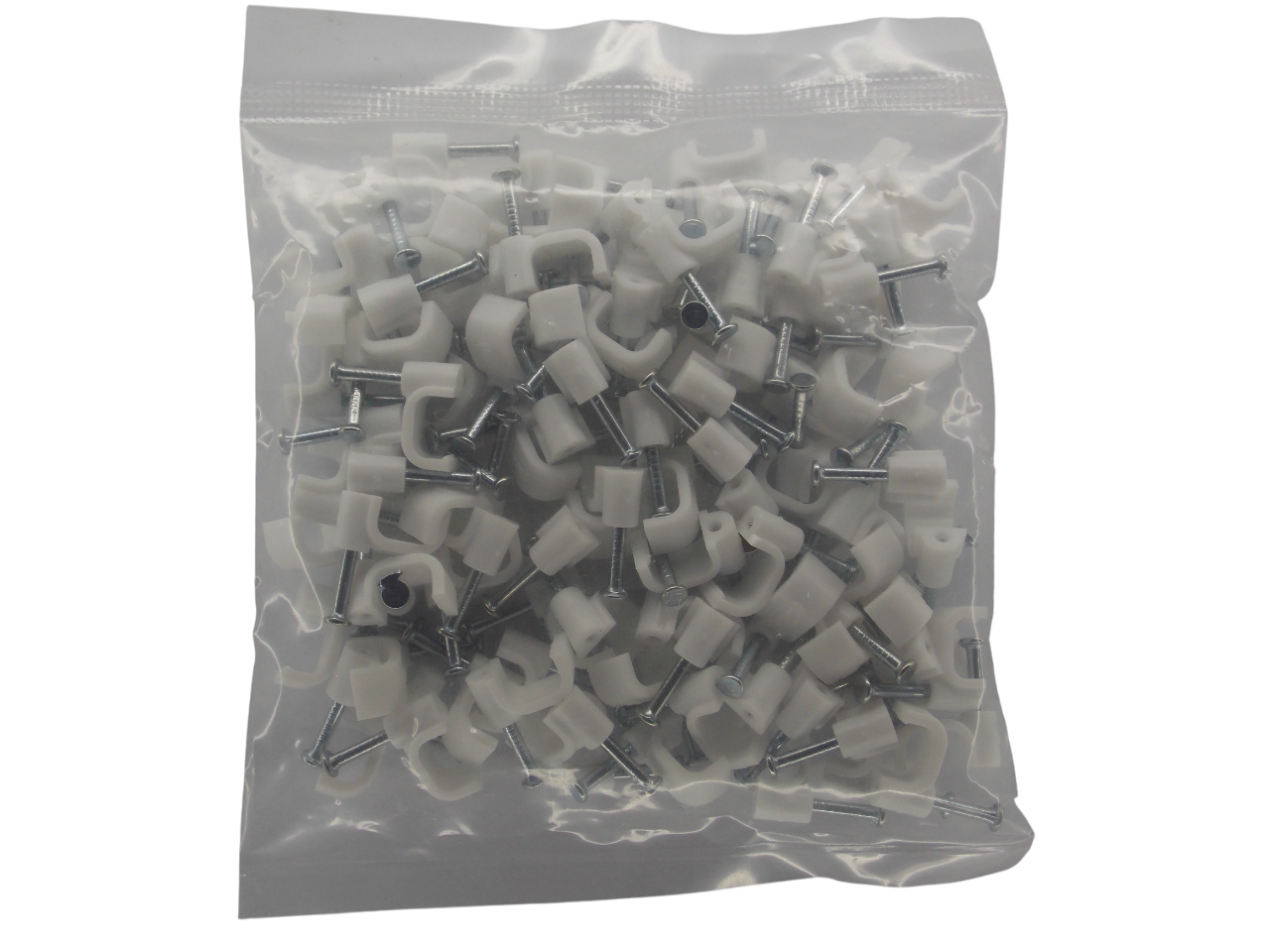 Крепёж для кабеля плоский 8мм / 100 штук 