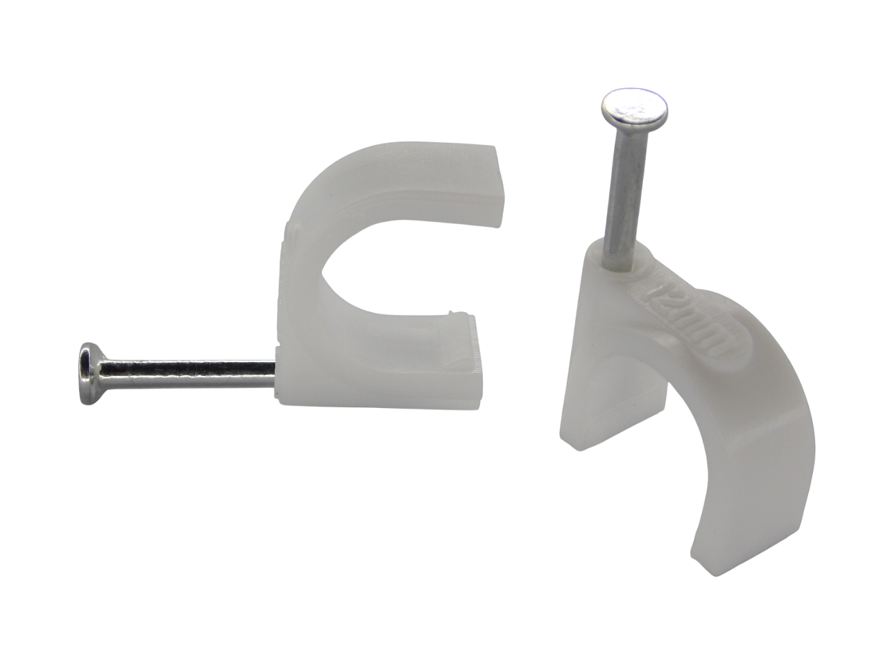 Крепёж для кабеля круглый 12мм / 100 штук