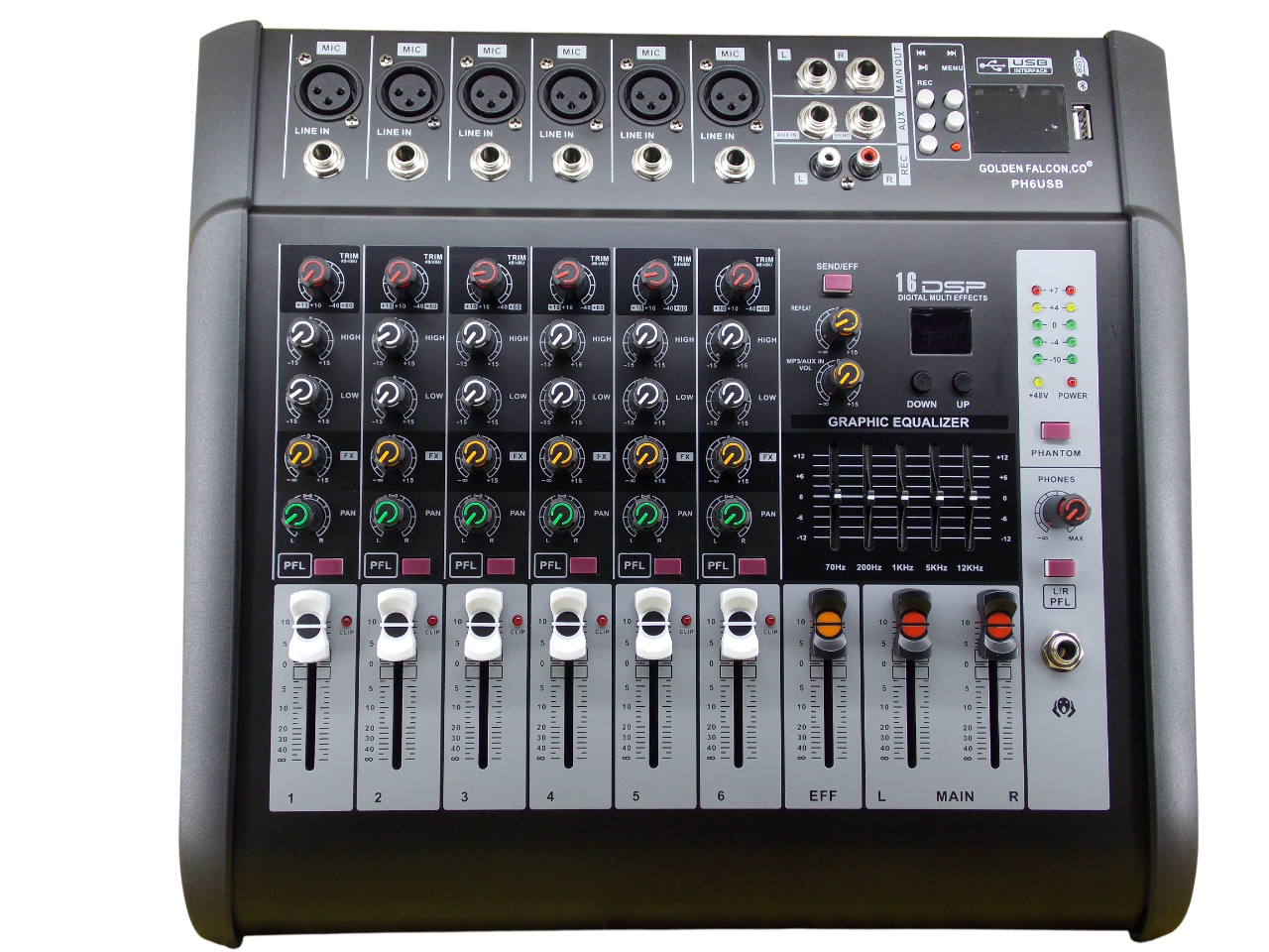 Микшер Colden Falcon  PH6 USB 