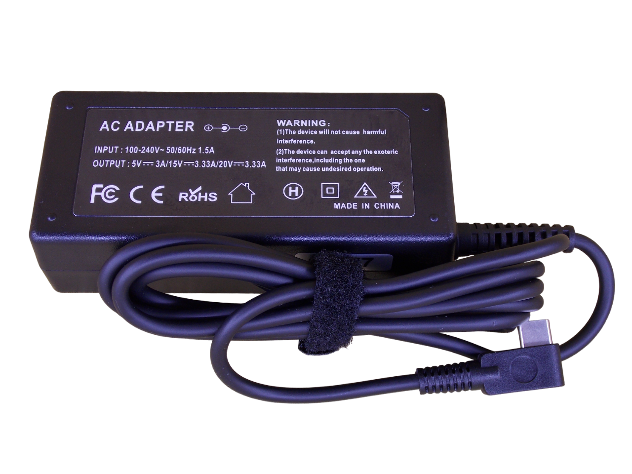 Блок питания для HP 20В - 3.33A - 65 Вт разъем Type - C