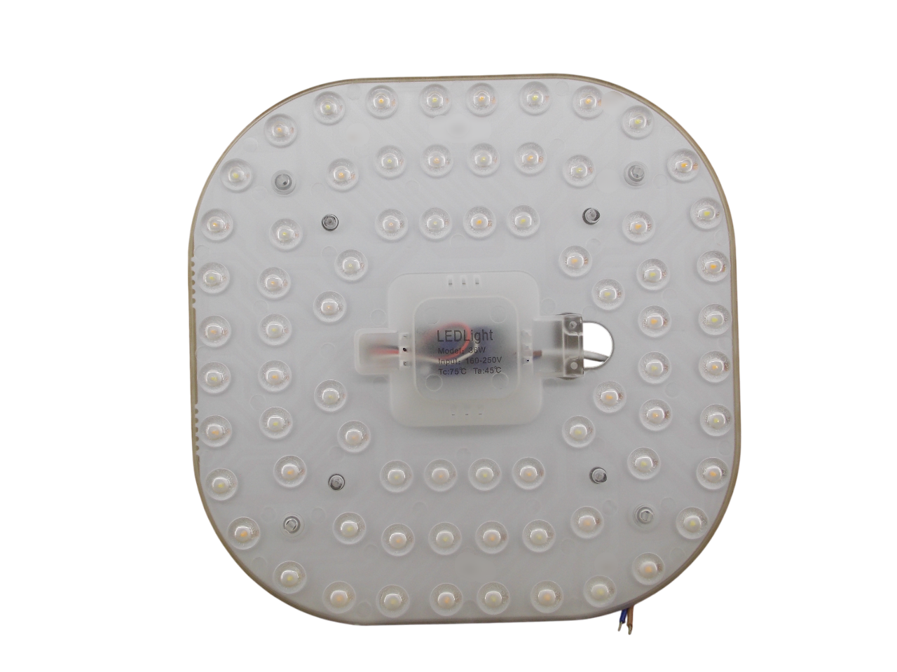 Светодиодный модуль квадратный  220В - 36Вт - 3000К - 6500К 72Led
