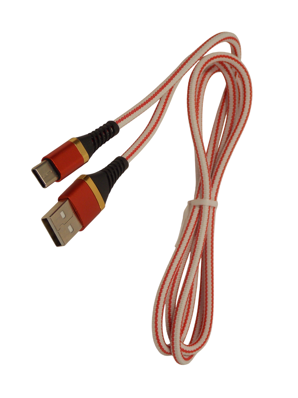 Шнур USB - A штекер на TYPE - C штекер  / 1 метр / в  нейлоновой оплетке