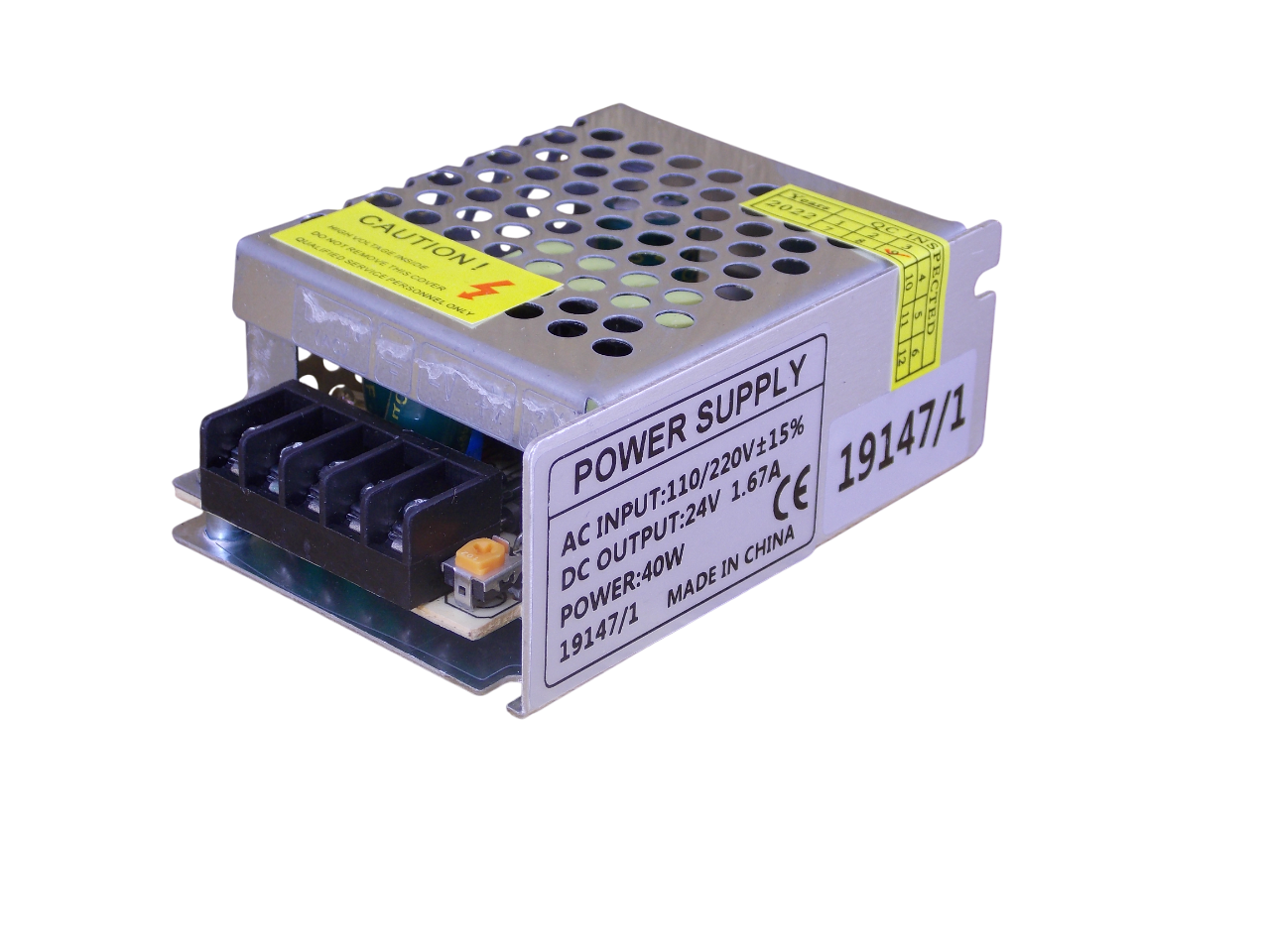 Блок питания 24В - 1.67А - 40Вт 