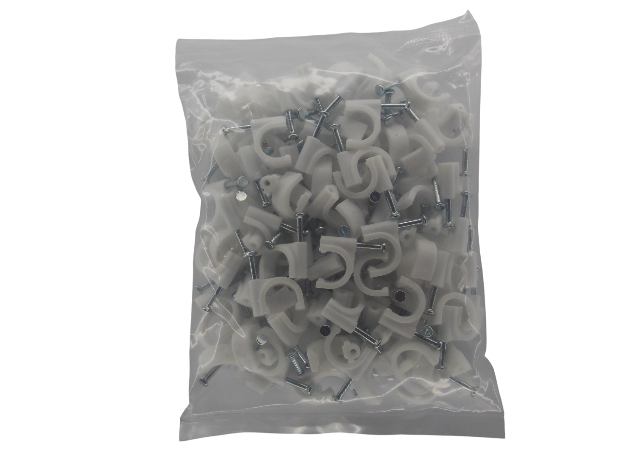Крепёж для кабеля круглый 10мм / 100 штук