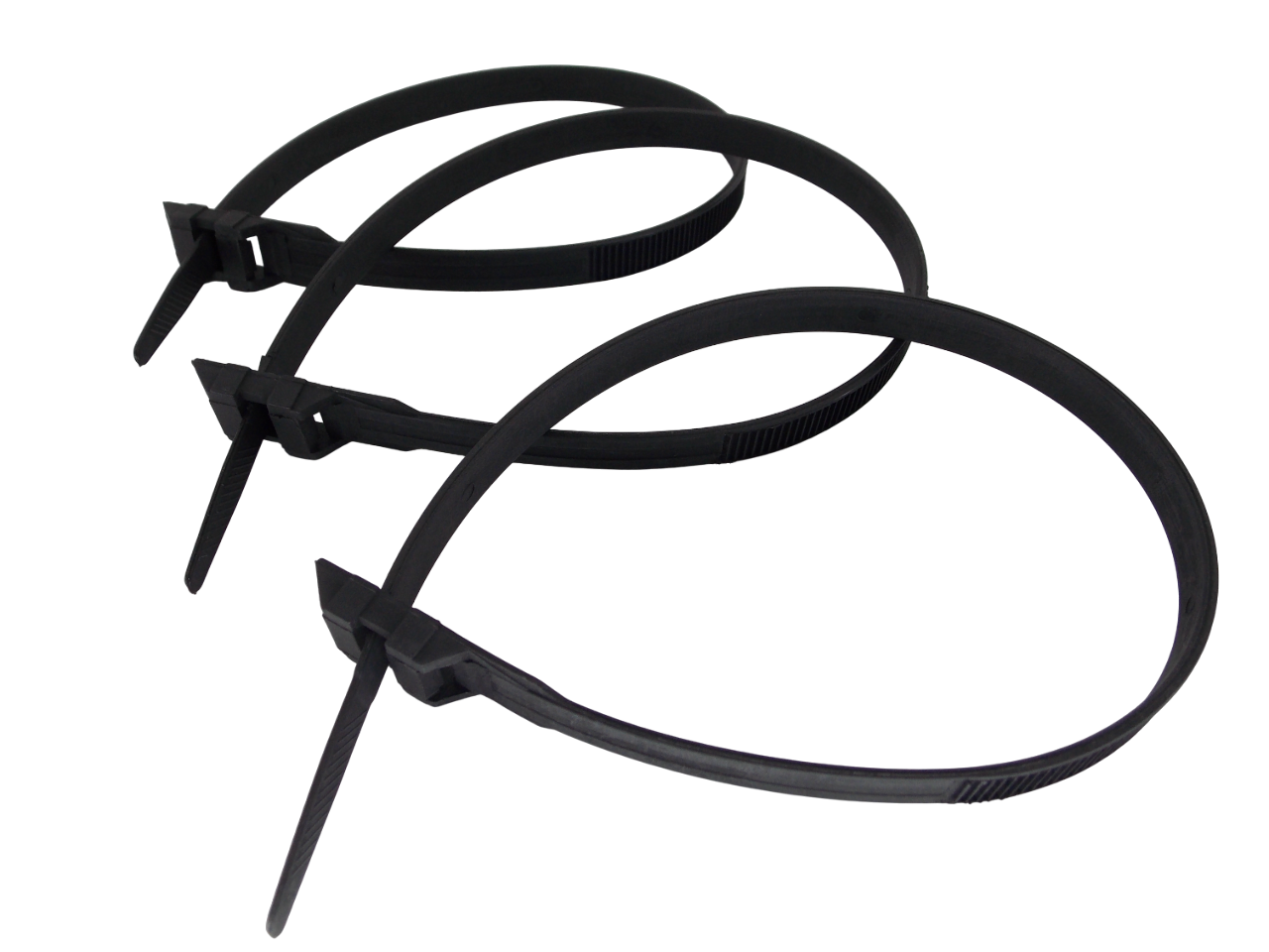 Кабельные стяжки нейлоновые  9х350мм  двойной замок / 100 штук