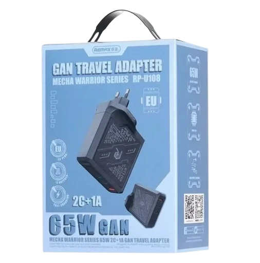 Зарядное устройство Remax RP-U 108 65W GAN