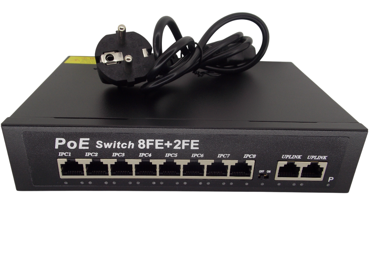  PoE  коммутатор - свитч 10 портов / 8 PoE + 2 UpLink