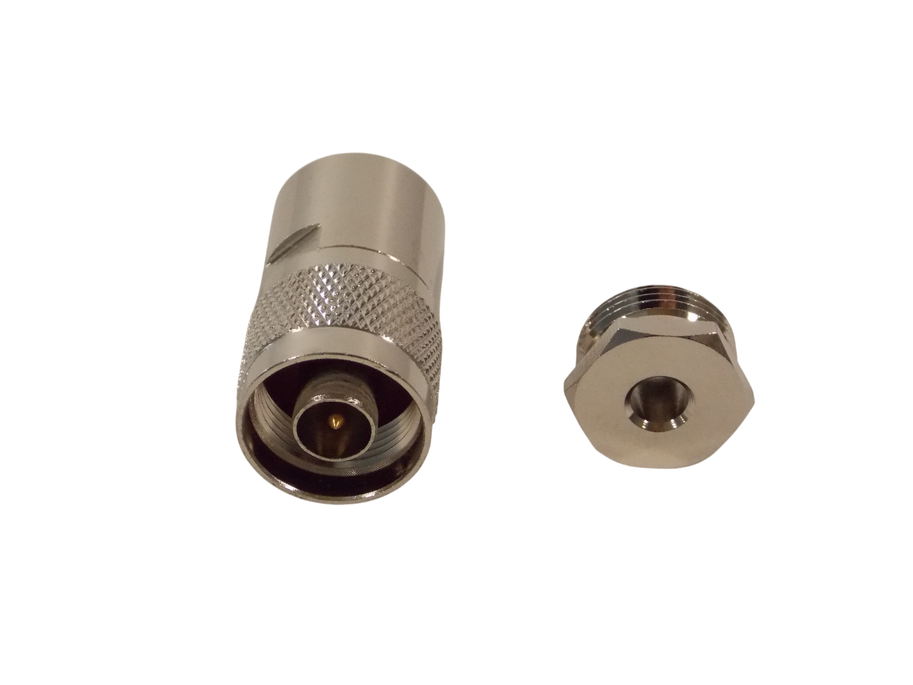 Штекер N типа на кабель  RG - 58