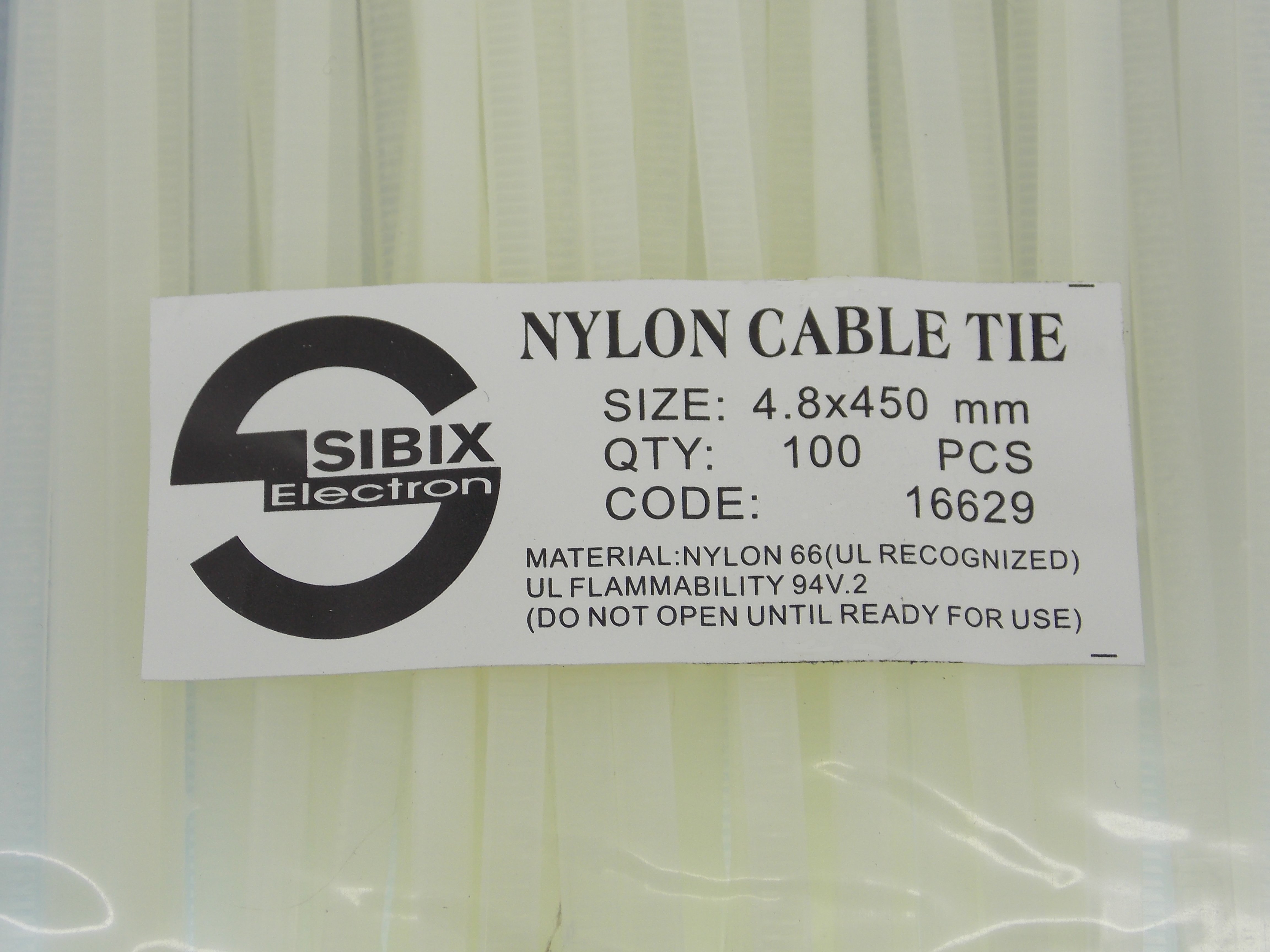  Кабельные стяжки нейлоновые  4.8х450мм / 100 штук