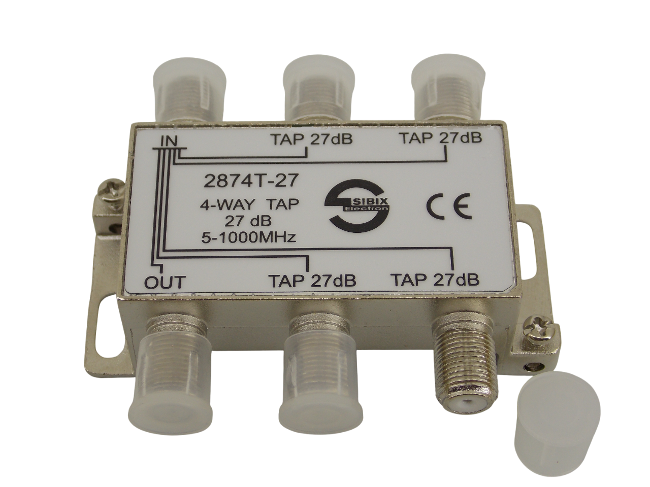 Телевизионный антенный сплиттер ТАР на 4 выхода под F- разъем 27дБ