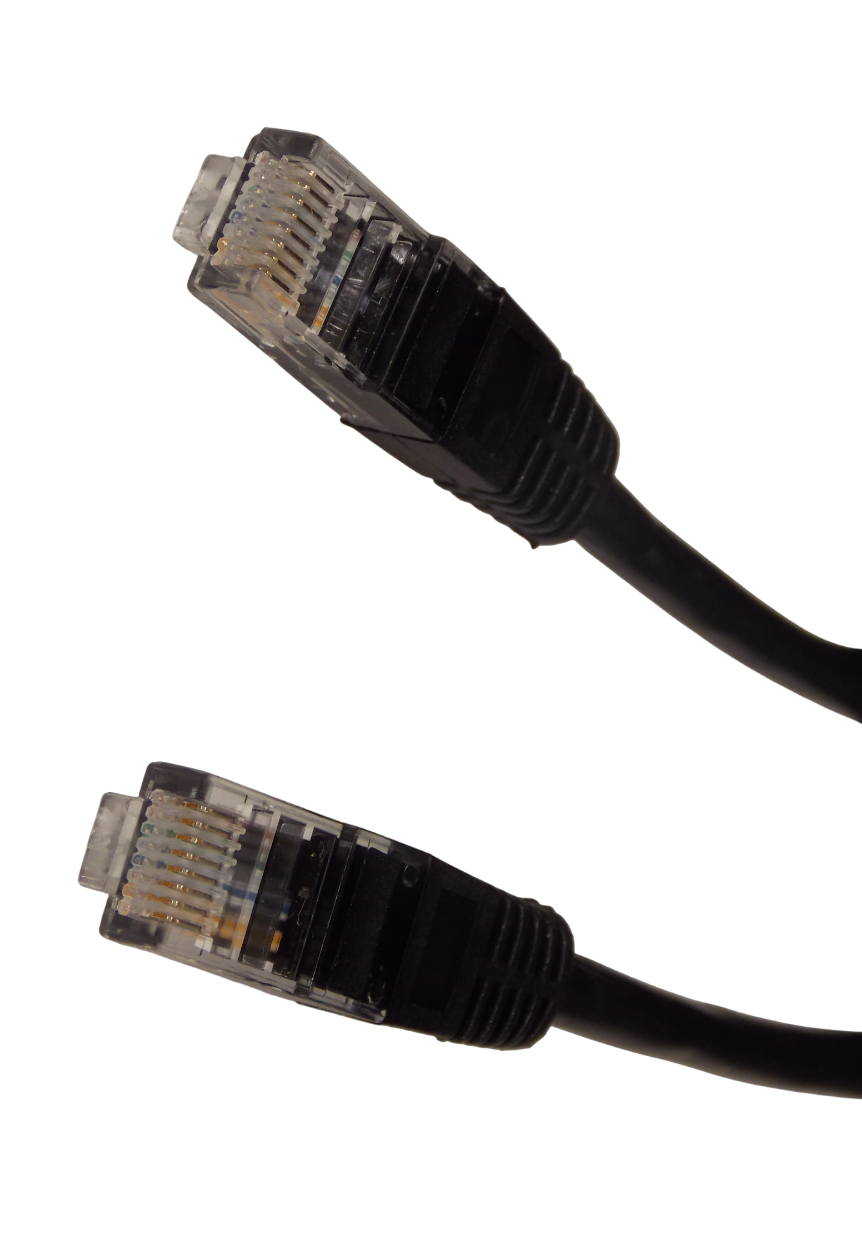 Патч - корд RJ45 на RJ45 / соединительный шнур / UTP / CAT5e / 1метр / черный