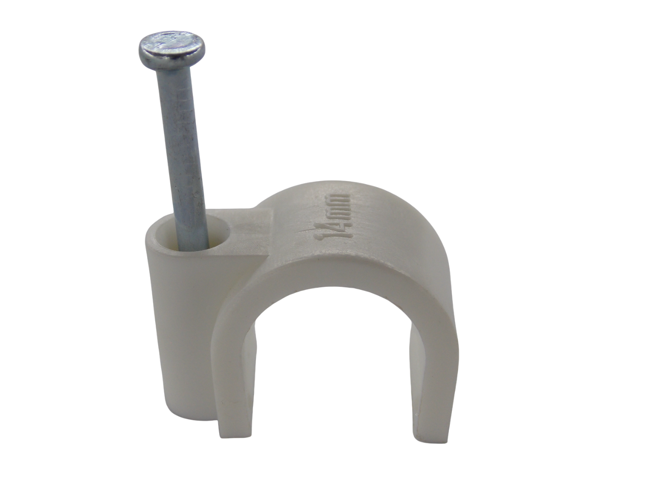 Крепеж для кабеля круглый 14мм / 100 штук